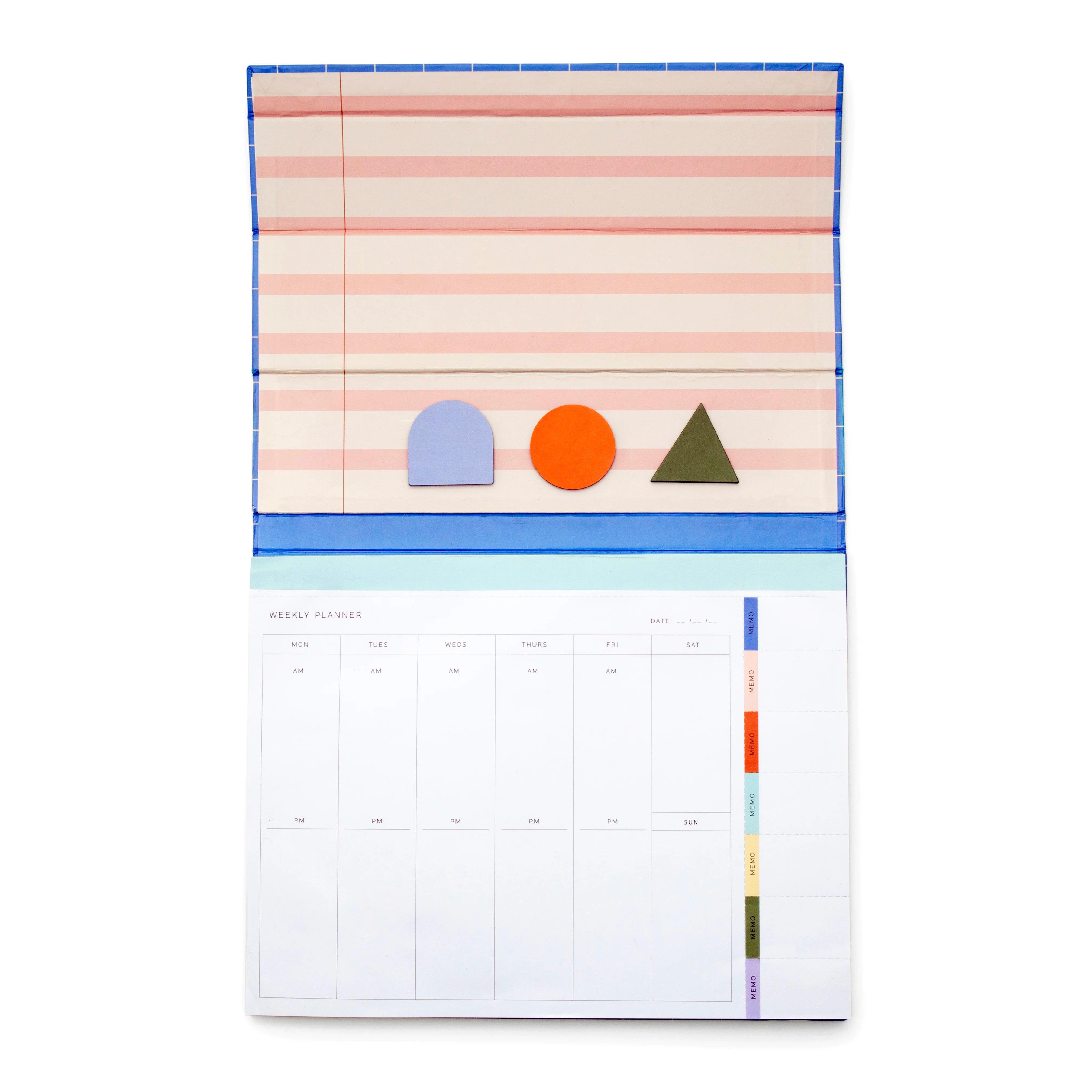 Kikkerland Inkerie Magnetic Weekly Desk Planner-Manyetik Haftalık Masa Planlayıcısı