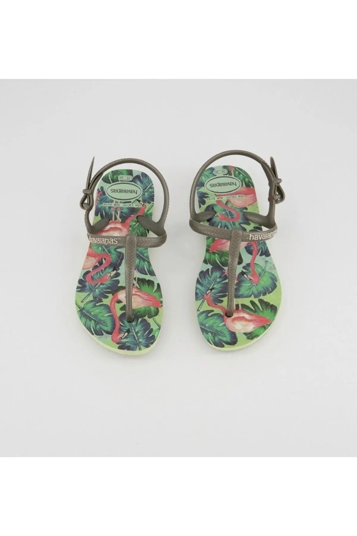 Havaianas Çocuk Parmakarası Terlik Slim Freedom Yeşil