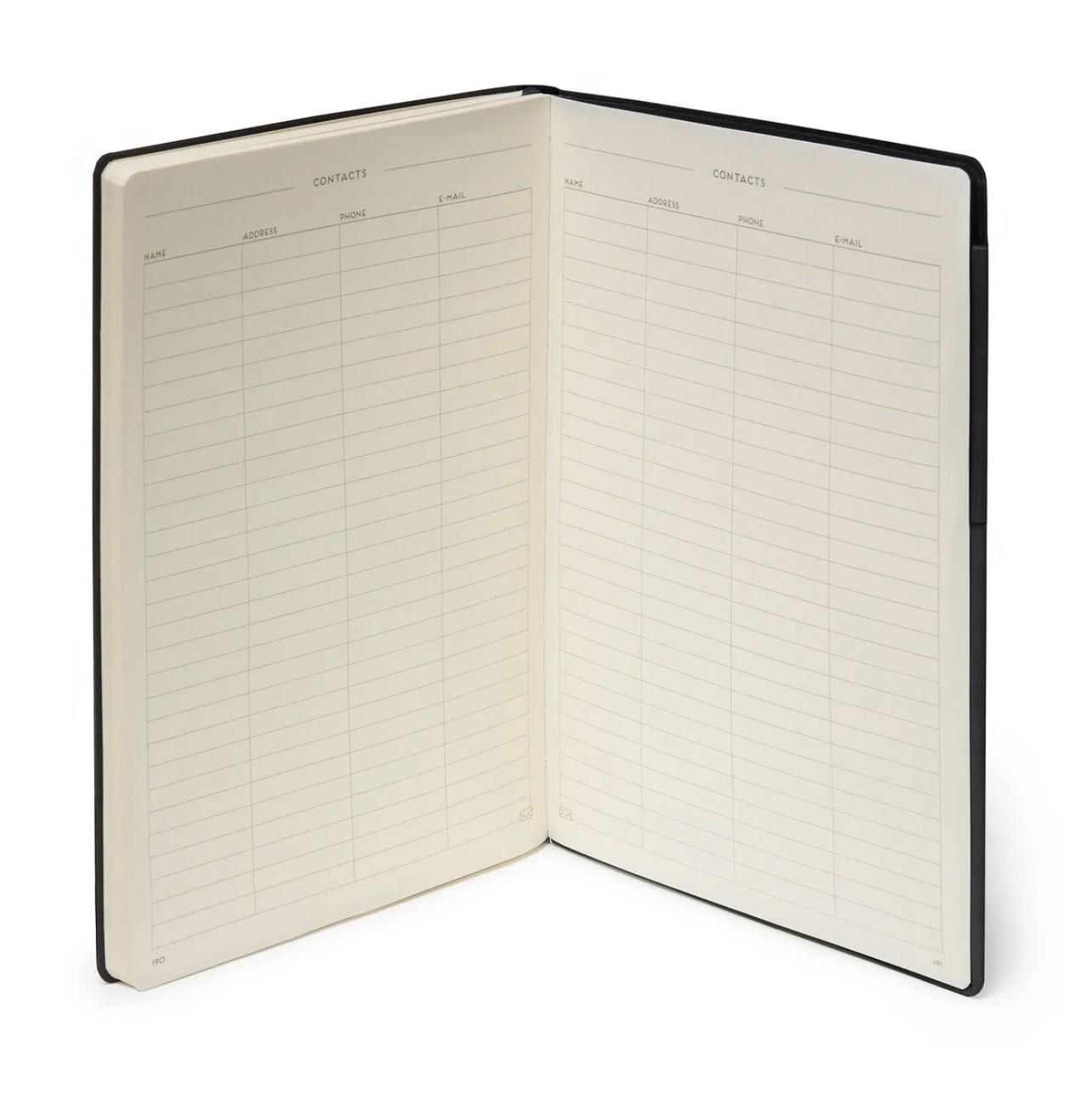 Legami Defter My Notebook Medium Çizgili Siyah