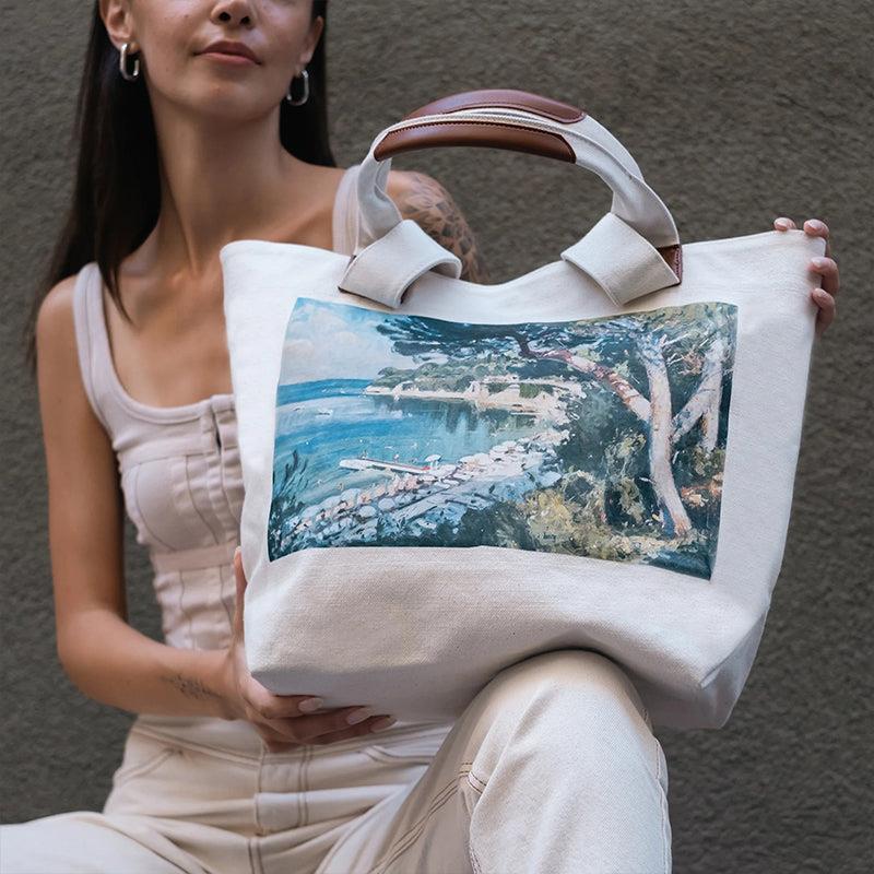 Maison Sacrée Le Soleil Baskılı Kol Çantası