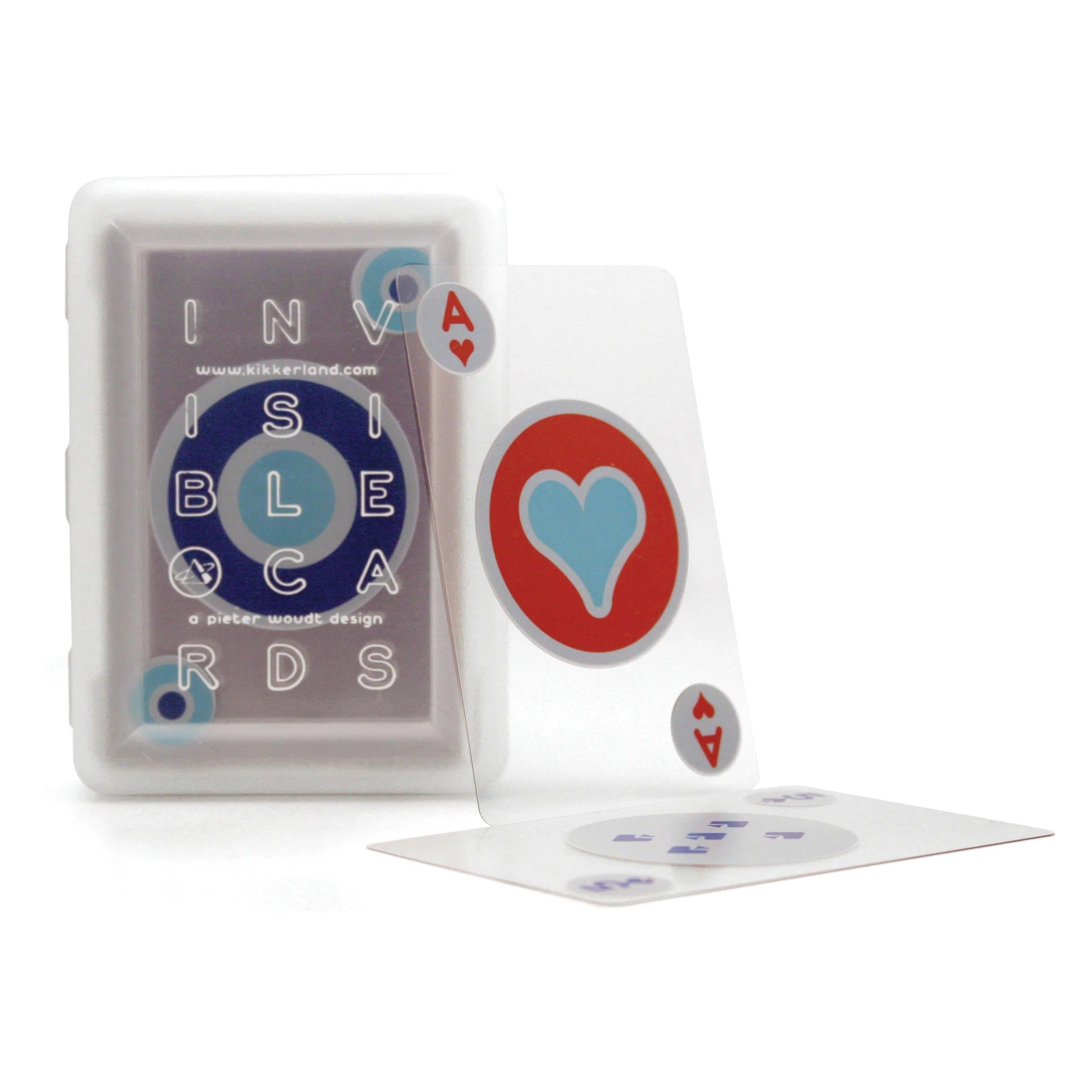 Kikkerland Invisible Playing Cards-Şeffaf Oyun Kartı