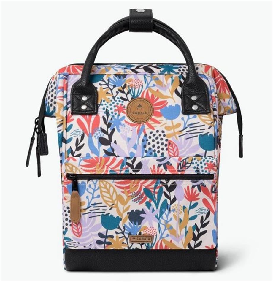 Cabaia Sırt Çantası Adventurer Small Lusaka Black Graphic Flower