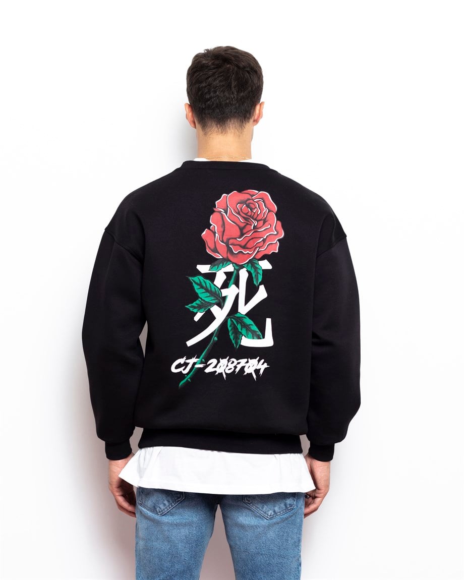 Catch Sweatshirt Rose Japan Siyah