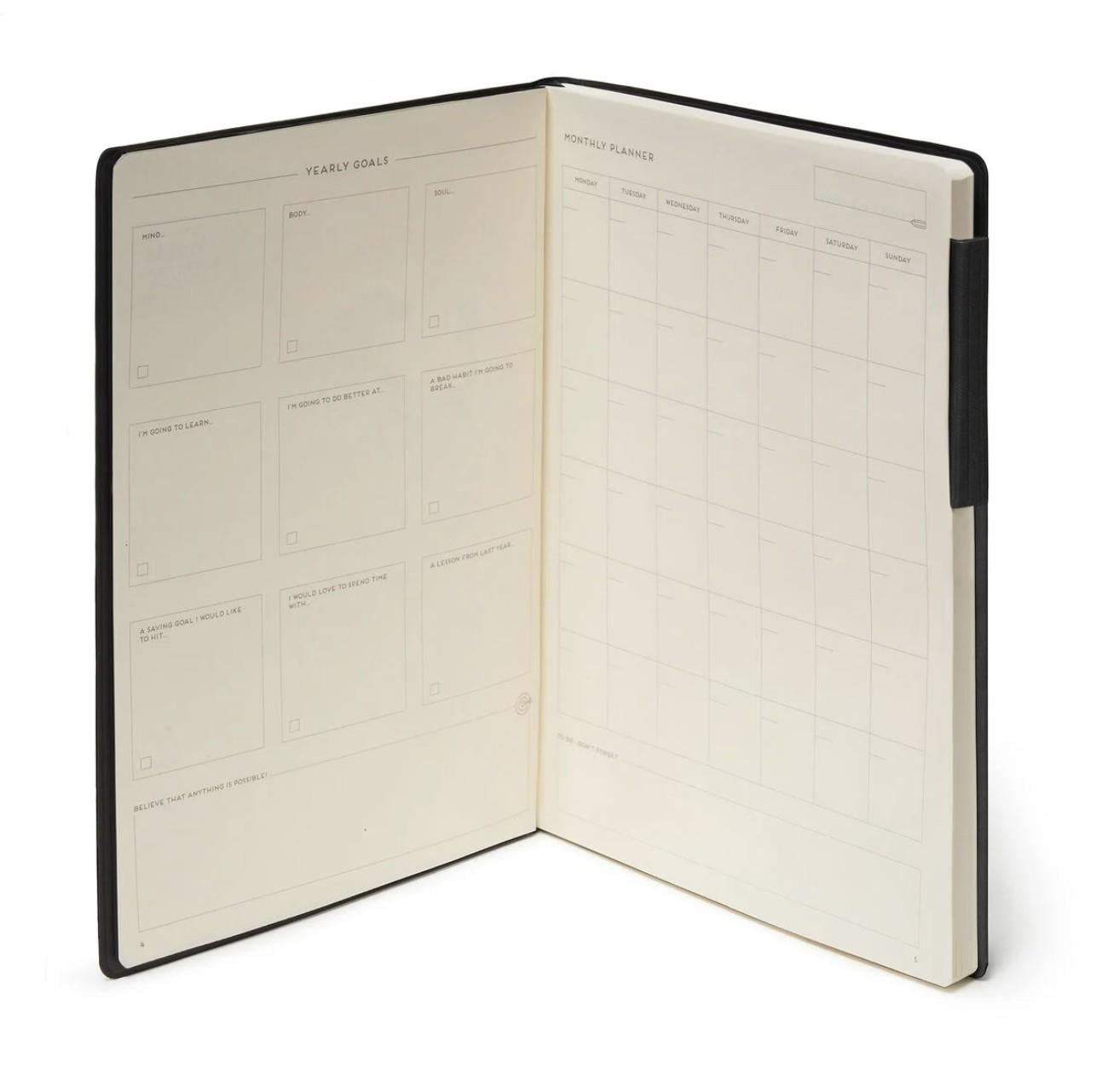 Legami Defter My Notebook Medium Çizgili Siyah