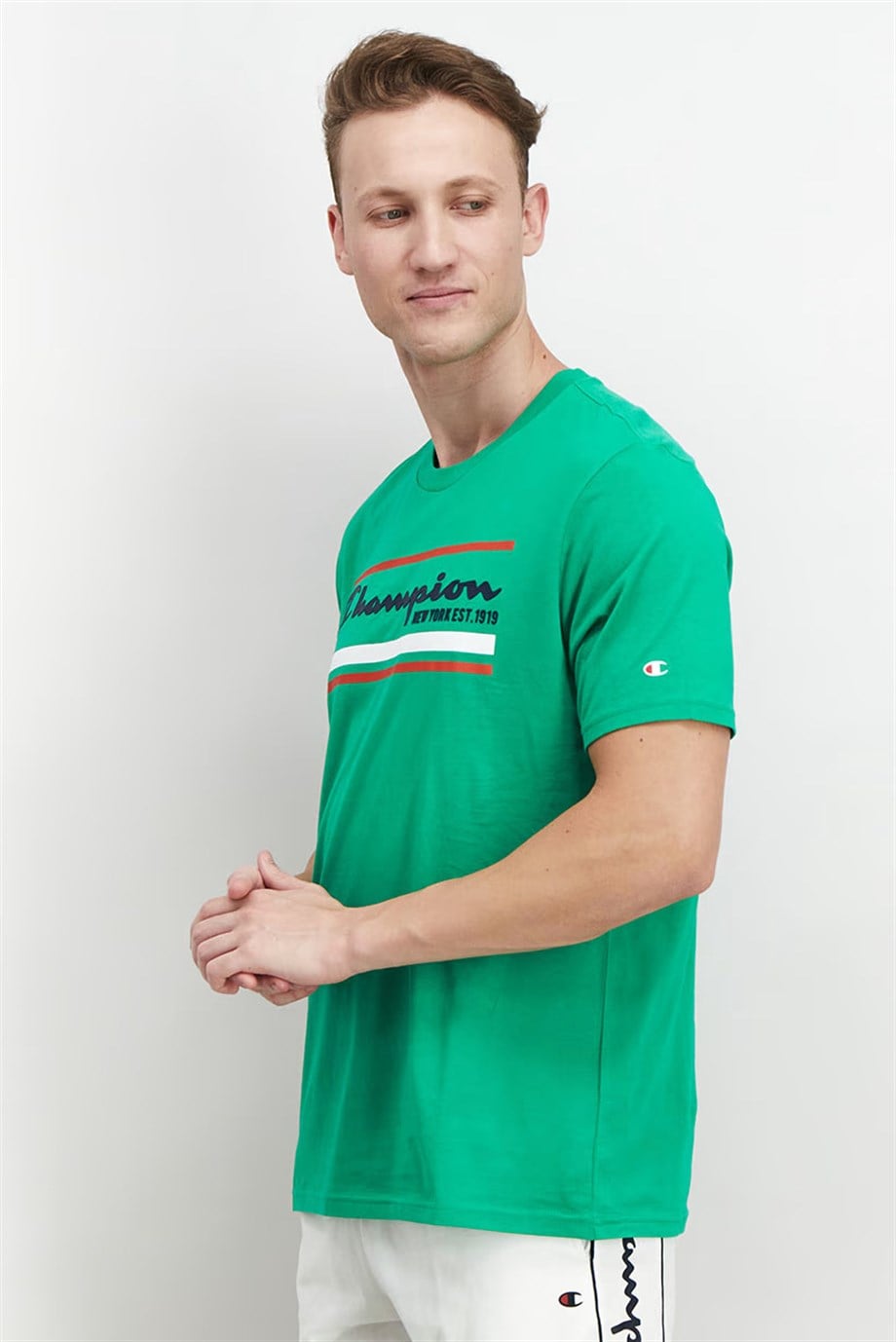 Champion Tshirt NY Comfort Fit Yeşil
