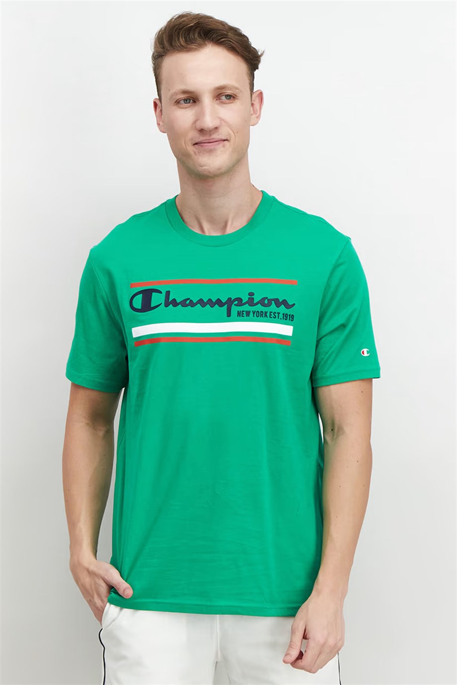 Champion Tshirt NY Comfort Fit Yeşil