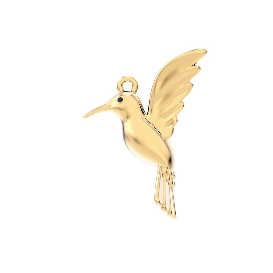 Chocli 18 Ayar Altın Kaplama Kolye Humming Bird