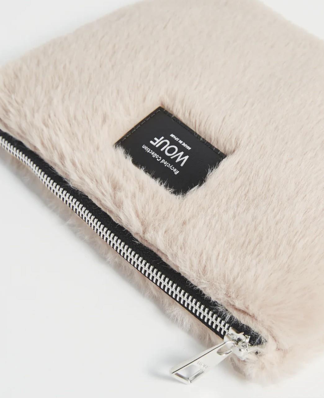 Wouf Clutch, El Çantası Pouch Faux Fur Nevada