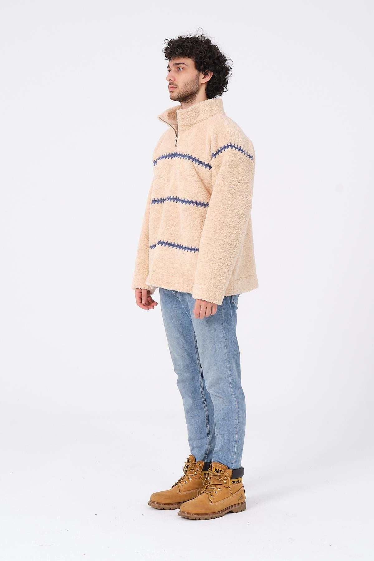 Cucaracha Peluş Sweatshirs Rose & Cross Ekru