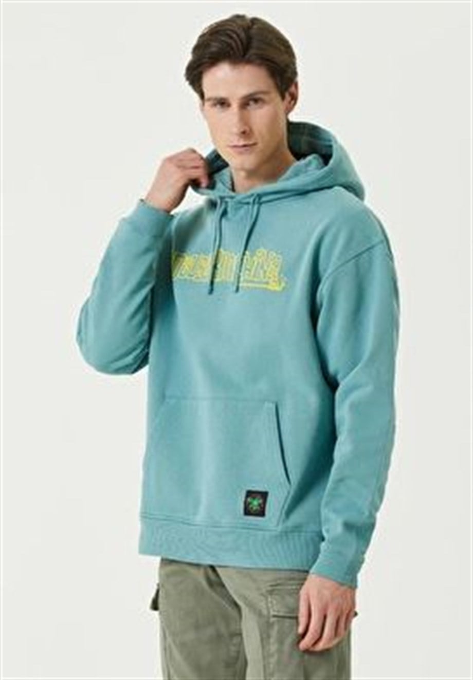 Deus Ex Machina Kapüşonlu Sweatshirt Half Speed Mint Yeşili