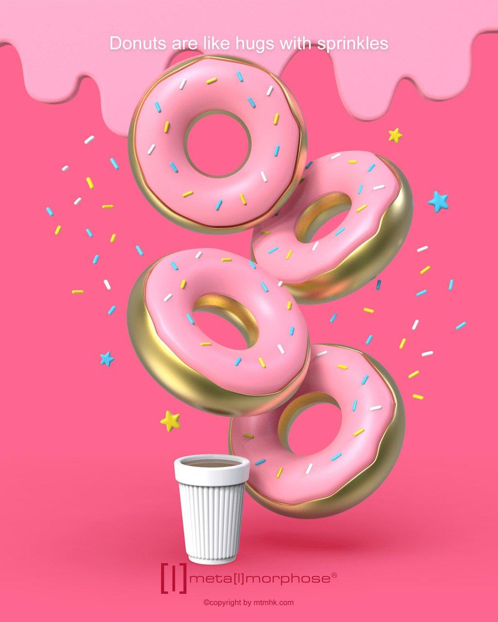 Metalmorphose Anahtarlık Donut