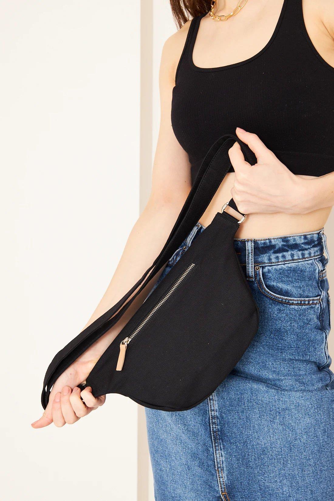 Pupba Bel Çantası Mojo Siyah / Nikel