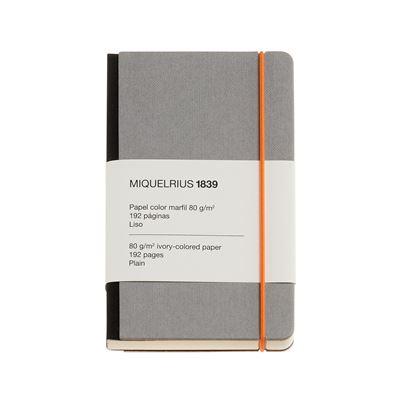 Miquelrius Notebook 1839 - Retro Gri Sert Kapak Çizgisiz Defter