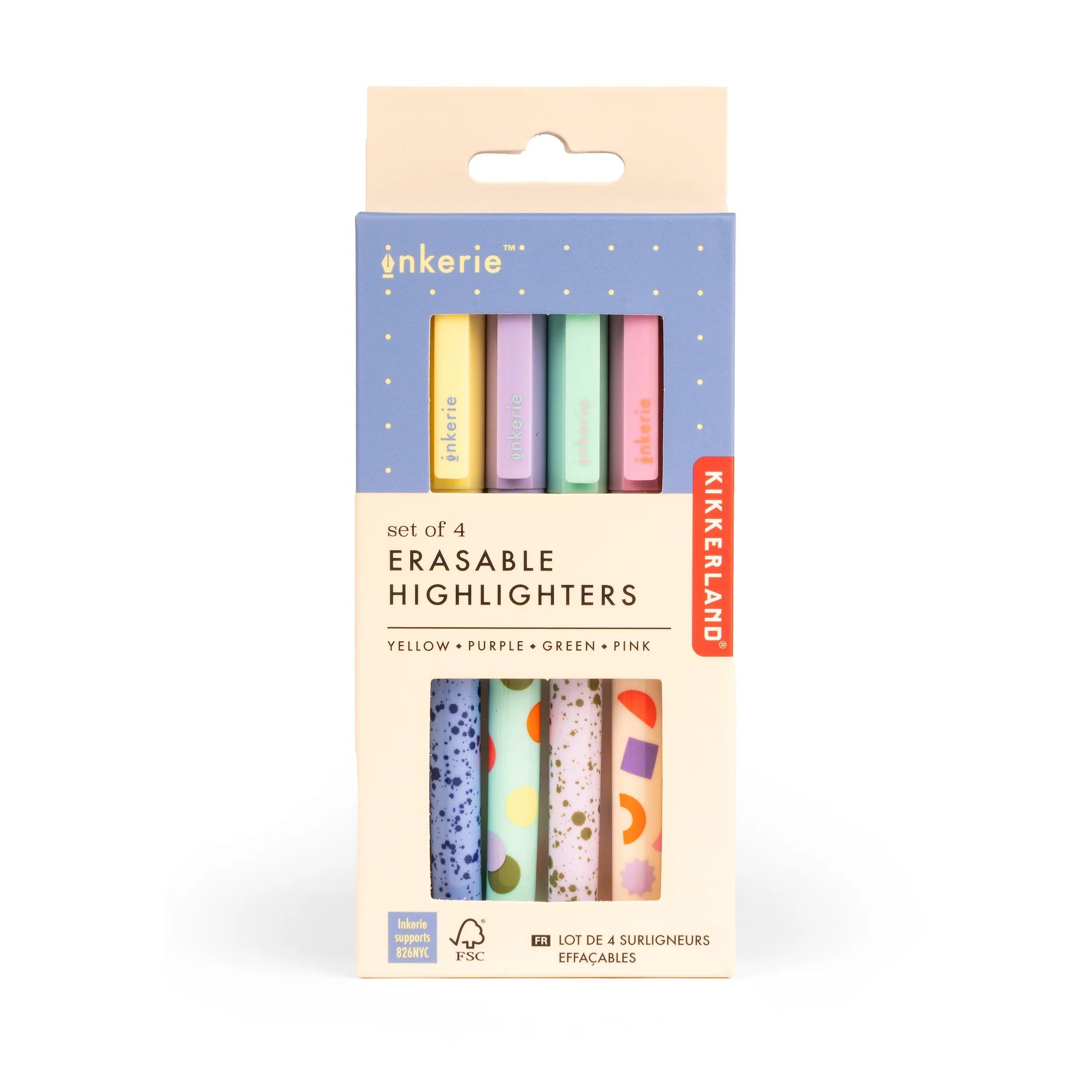 Kikkerland Erasable Hıghlıghters-Silinebilir Fosforlu Kalem Seti