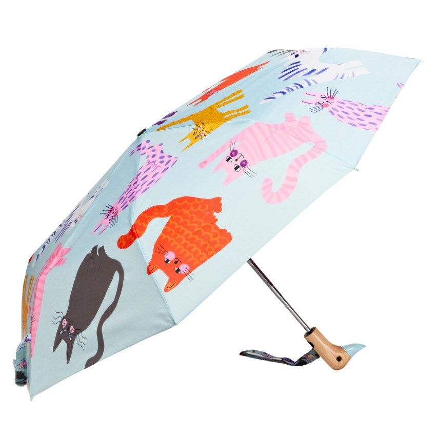 Original Duckhead Duck Kompakt Şemsiye Arty Cats Ice