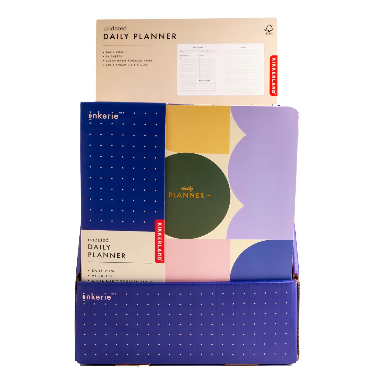Kikkerland Inkerie Undated Daily Planner-Tarihsiz Günlük Planlayıcı