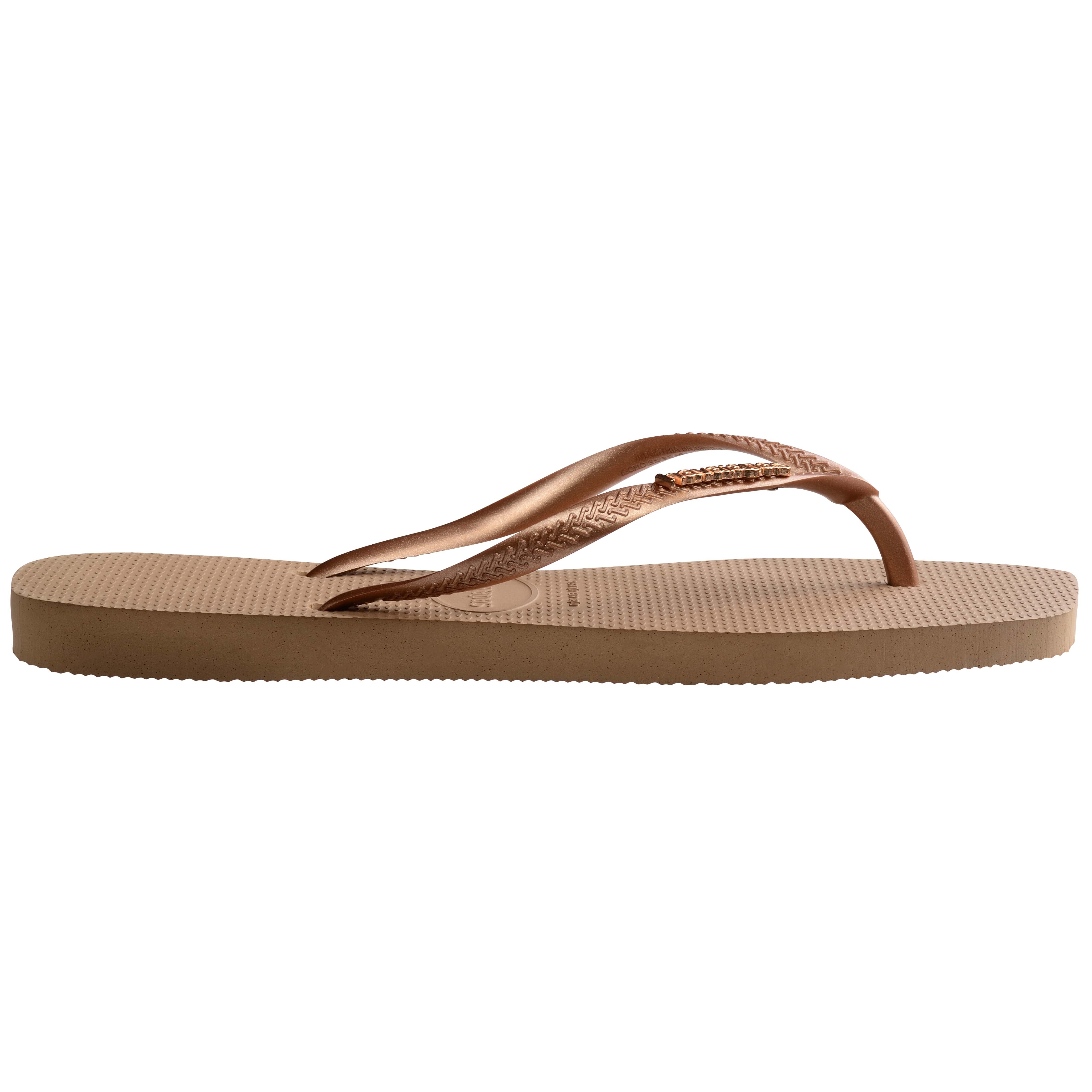 Havaianas Parmakarası Terlik Square Logo Metallic Rose/Gold