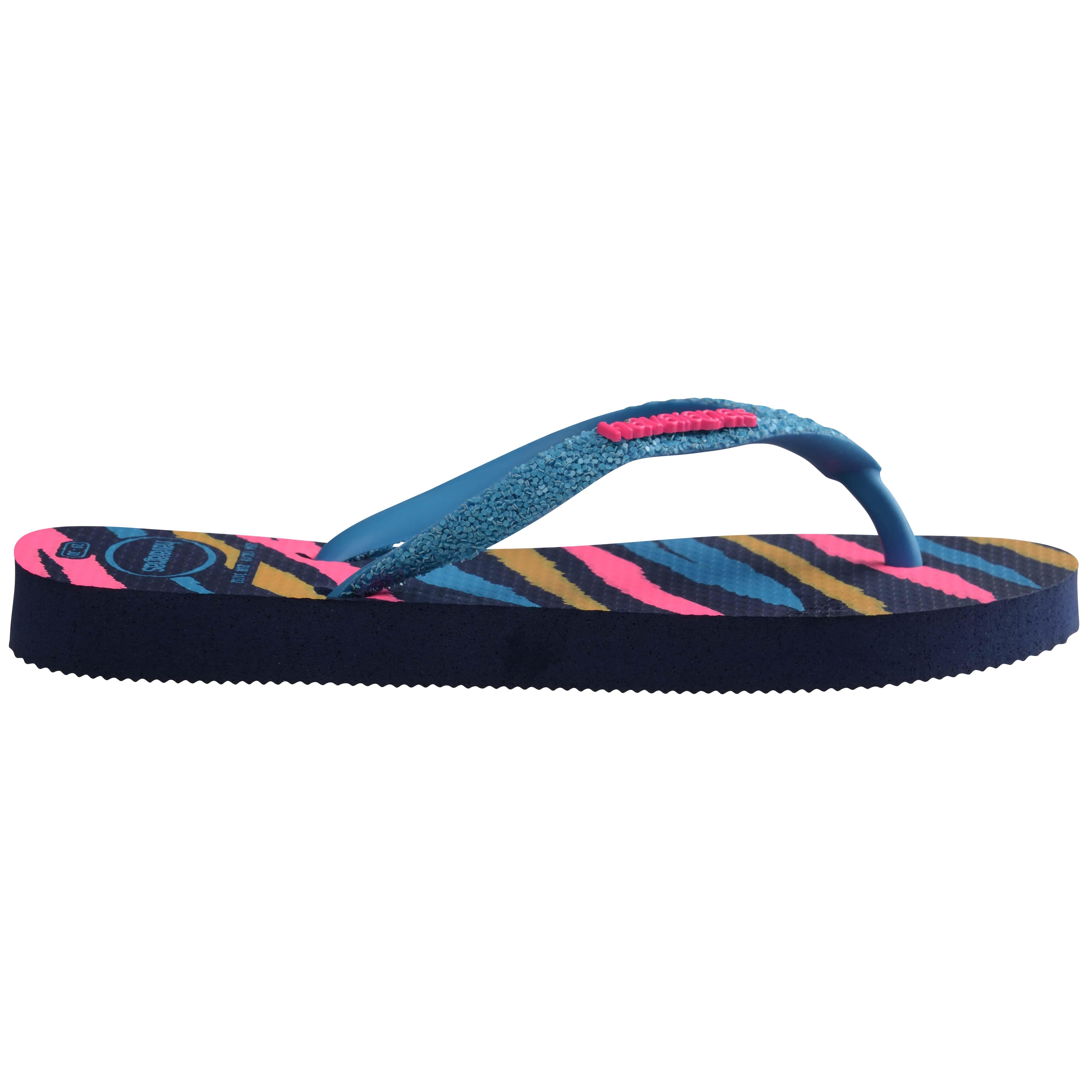 Havaianas Çocuk Terlik Kids Slim Glitter Navy Blue/Turquoise