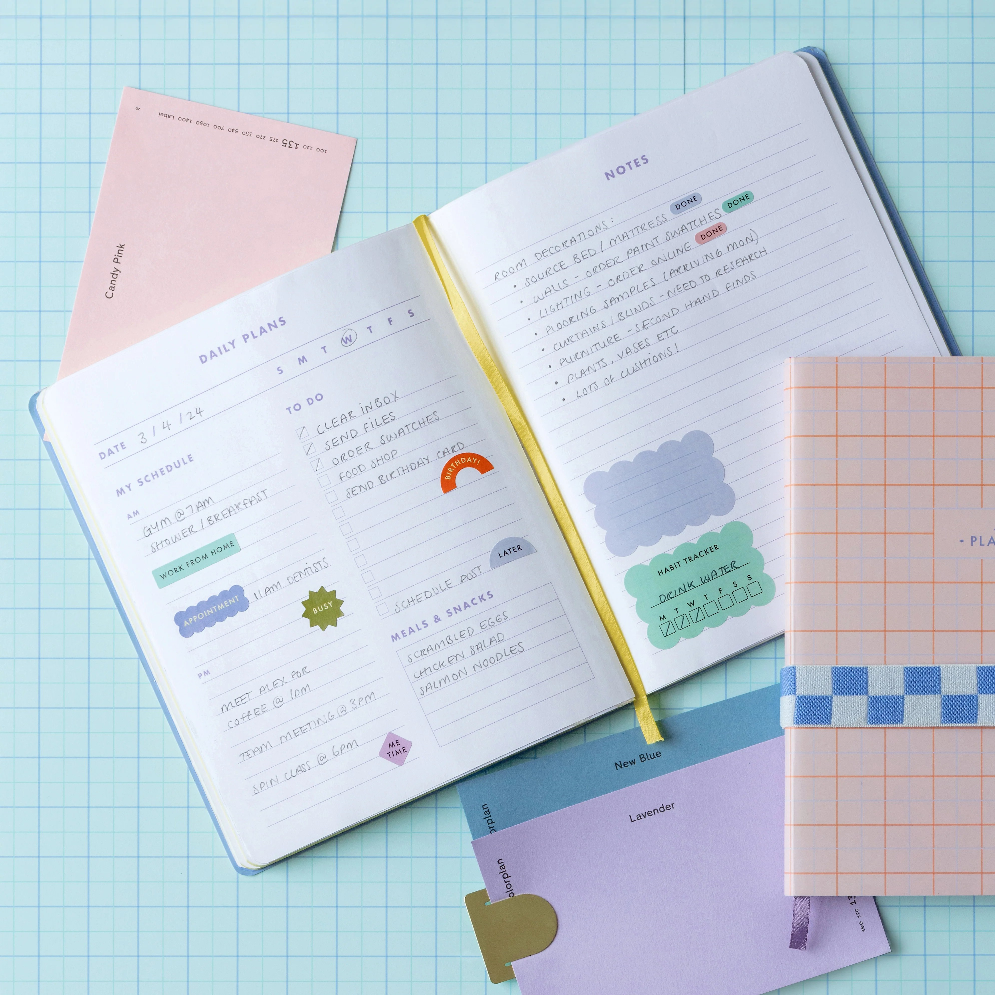 Kikkerland Inkerie Undated Daily Planner-Tarihsiz Günlük Planlayıcı