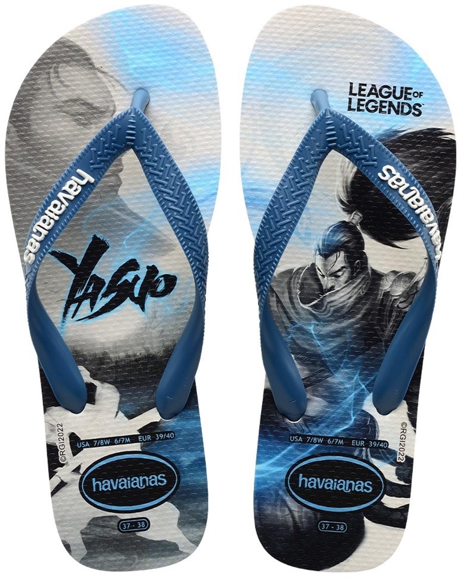 Havaianas Parmakarası Terlik Top League of Legends White/Blue
