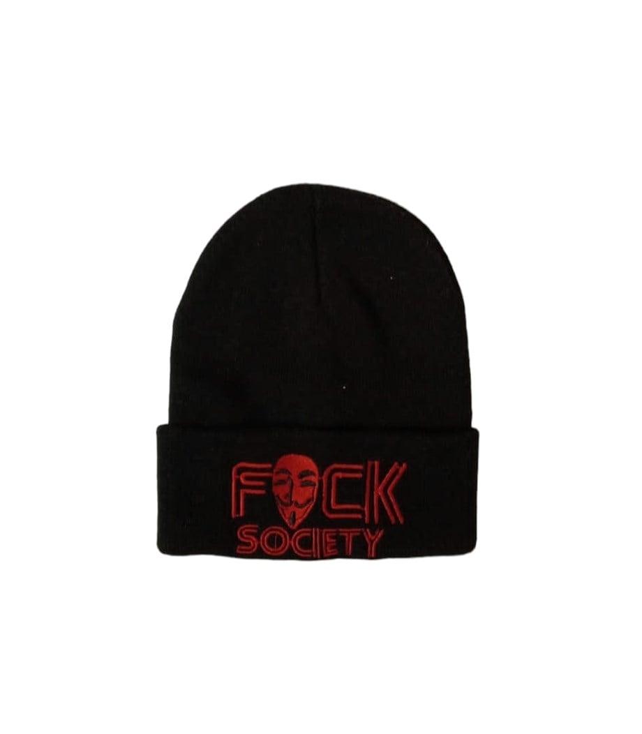 Hipster Deer Bere F*ck Society Siyah_HDBERE002