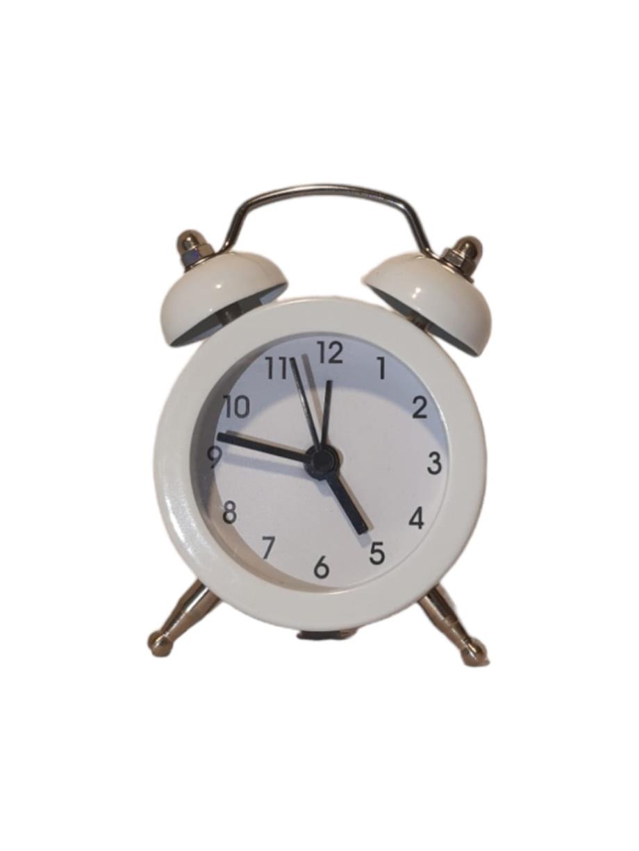 Hipster Deer Mini Alarmlı Masa Saati Beyaz_HDSAAT001