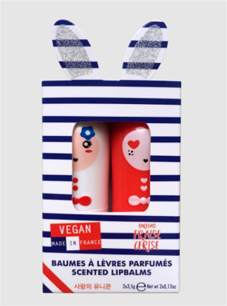 Inuwet Lip Balm 2li Set Baumes a Levres Coffret Duo Glitter Paris