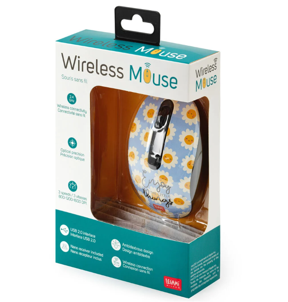 Legami Kablosuz Mouse Papatya Desen