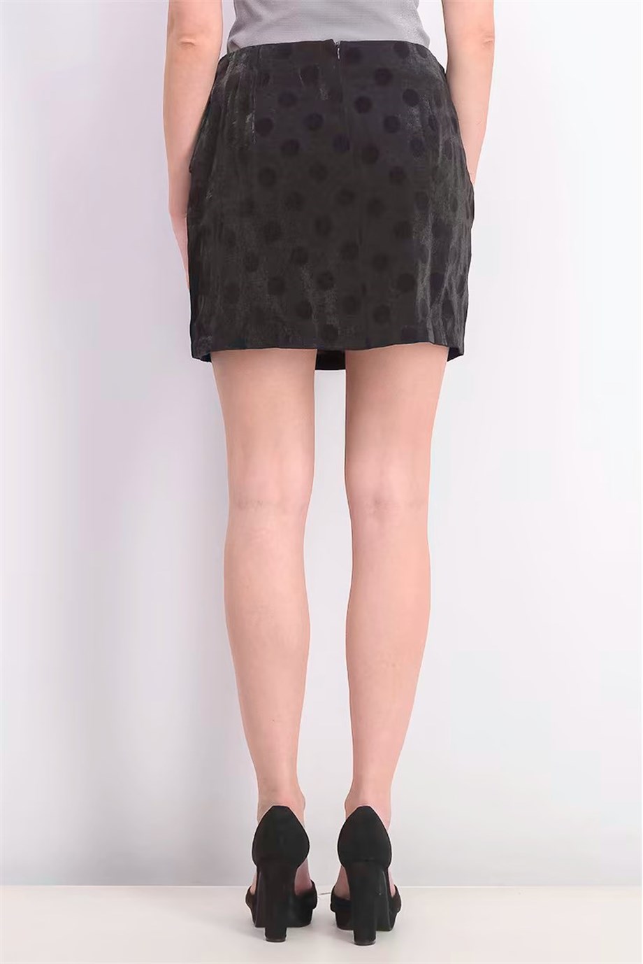 Mango Etek Polka Dot Siyah