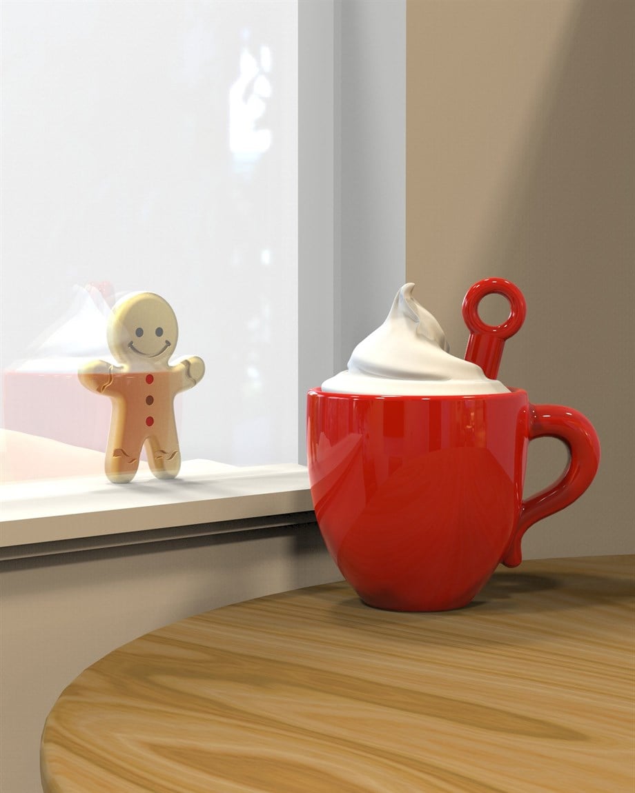 Metalmorphose Anahtarlık Köpüklü Fincan & Gingerbread