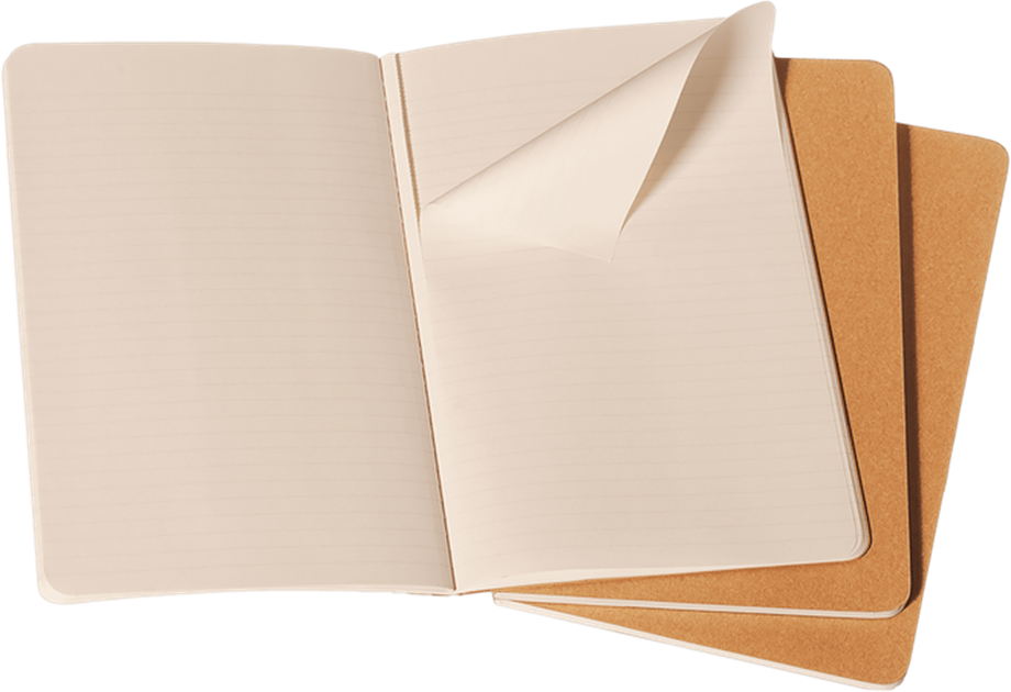 Moleskine Defter Cahiers 13 x 21 cm. Kraft Çizgili
