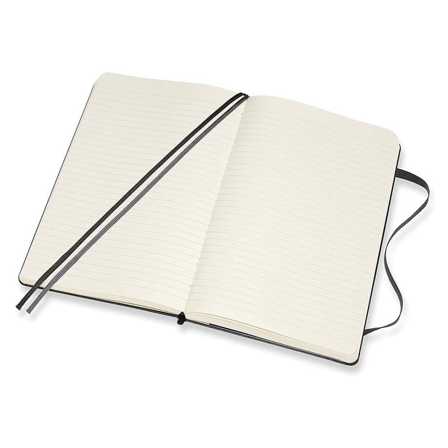 Moleskine Defter Klasik Sert Kapak 13 x 21 cm. Siyah Çizgili