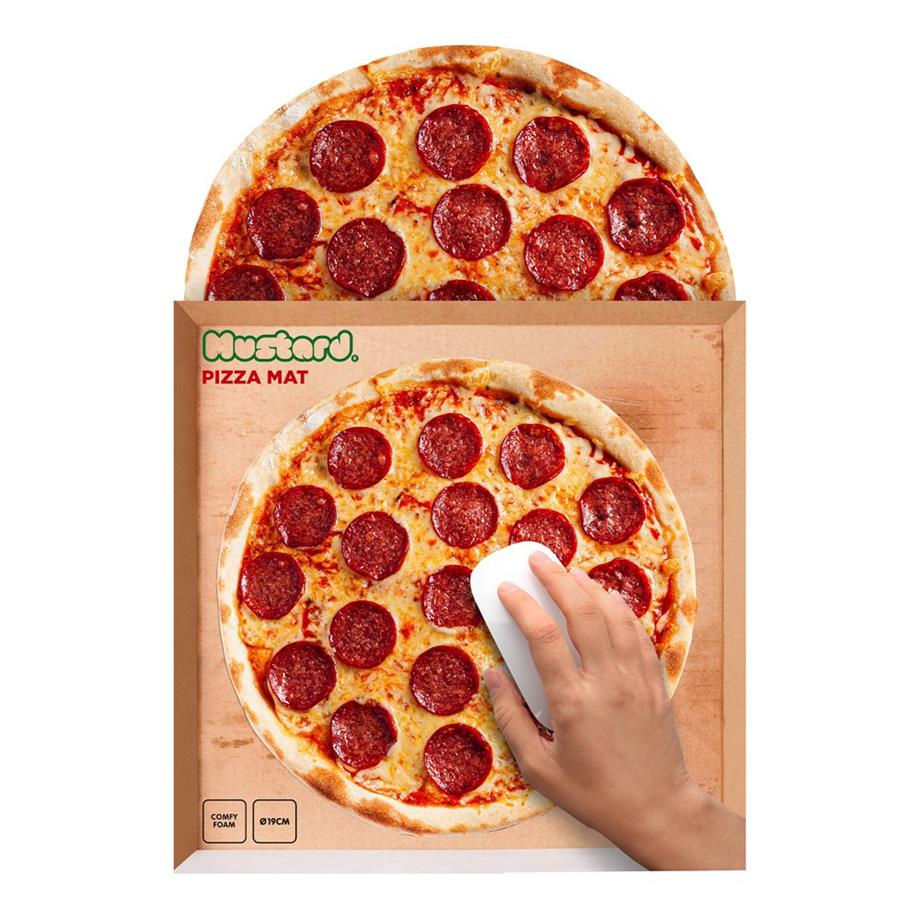 Mustard Mousepad Pizza