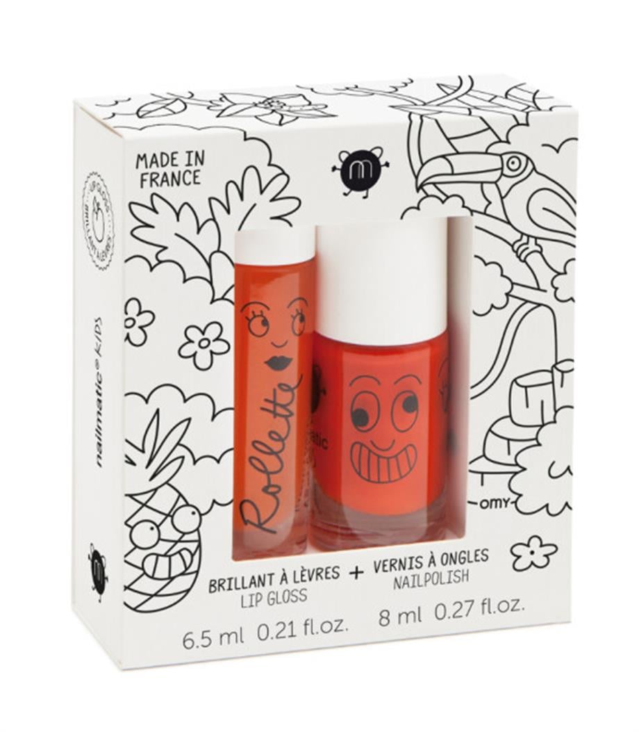 Nailmatic Kids Tırnak Cilası ve Dudak Parlatıcı Seti Tropical_201TROPICAL