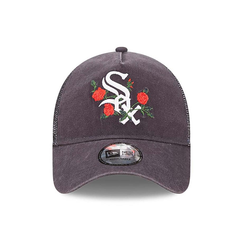 New Era Şapka 940 AF Trucker Chicago White Sox Flower 9Forty Navy
