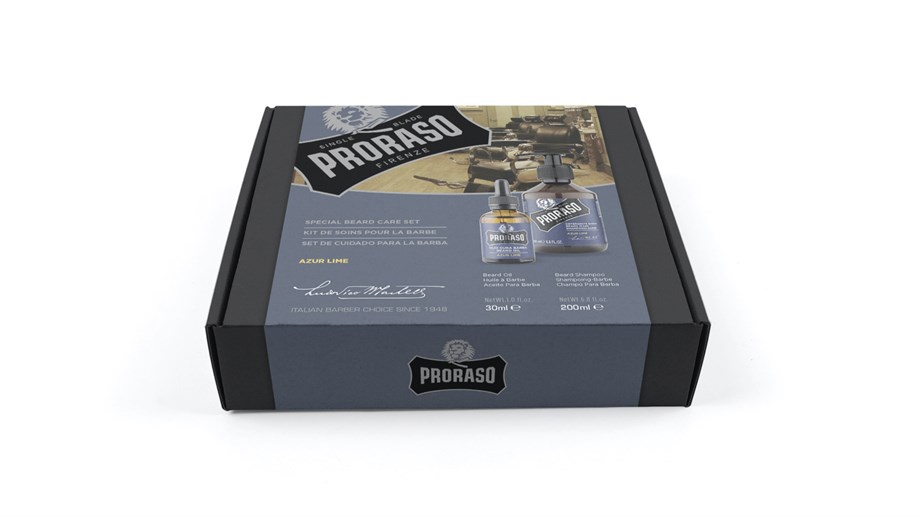 Proraso Duo Sakal Seti Bakım Yağı + Şampuan Azur Lime