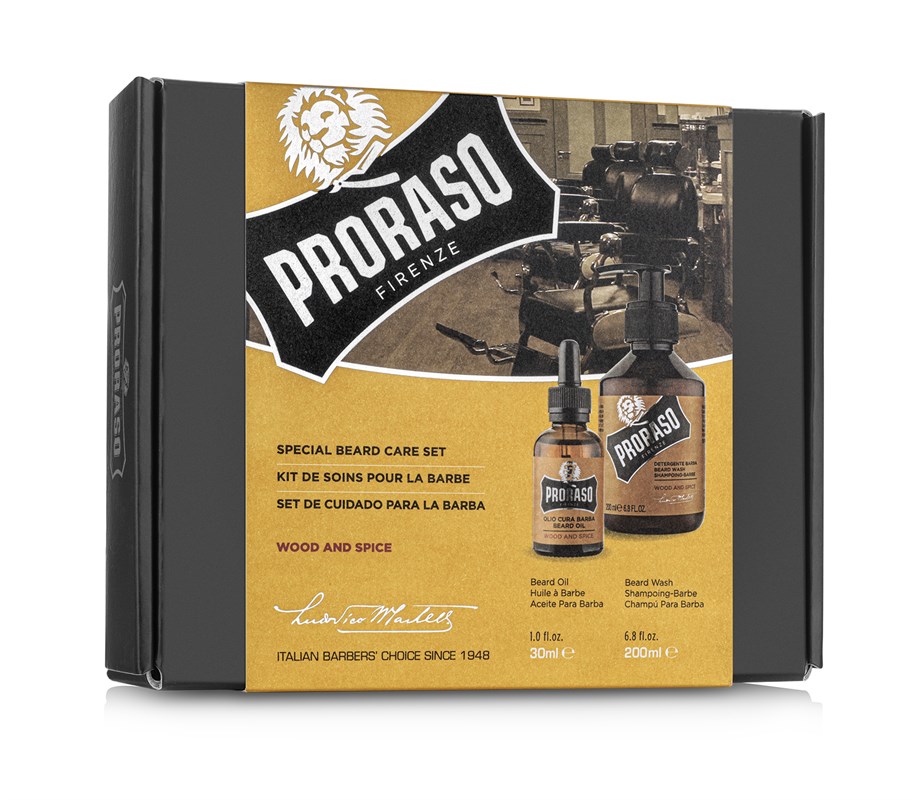 Proraso Duo Sakal Seti Bakım Yağı + Şampuan Wood And Spice