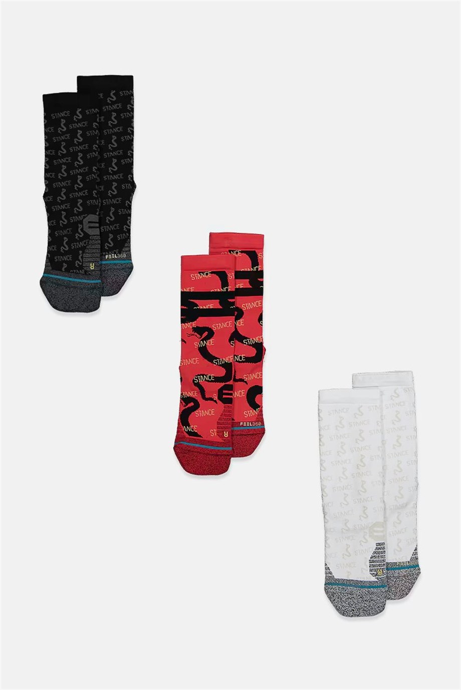 Stance Unisex 3lü Çorap Set Run Repeater Crew Multi