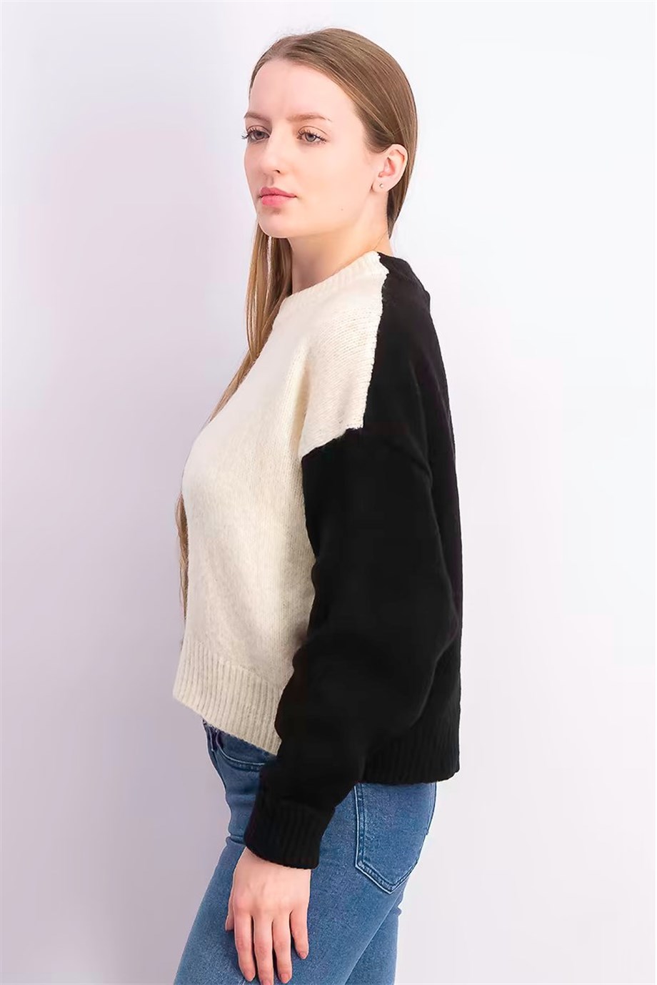 Topshop Kazak Crew Neck Bej