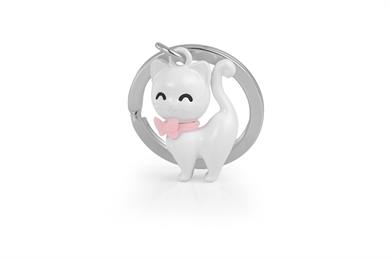 Metalmorphose Anahtarlık Beyaz Kedi