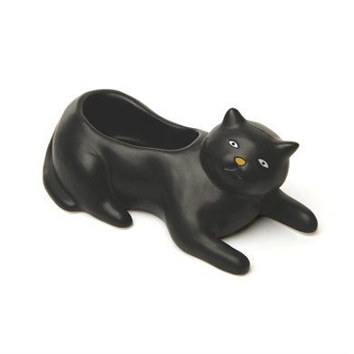 Kikkerland Cosmo the Black Cat Planter-Saksı Siyah Kedi