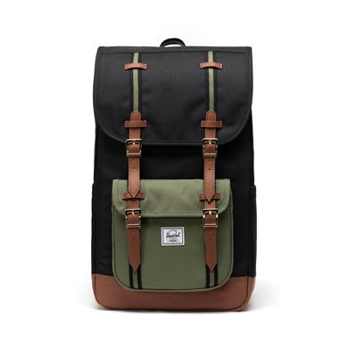 Herschel Sırt Çantası Little America Black/Four Leaf Clvr/Sddle Brn