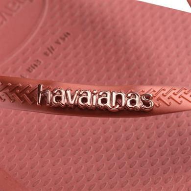Havaianas Parmakarası Terlik Square Logo Metallic Mahogany