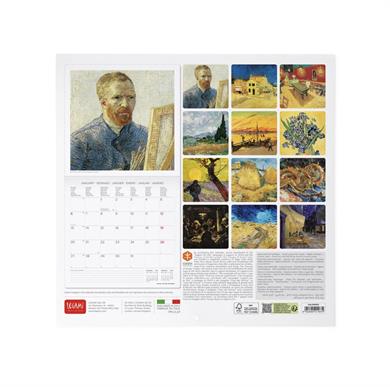 Legami 2025 Duvar Takvimi Vincent Van Gogh
