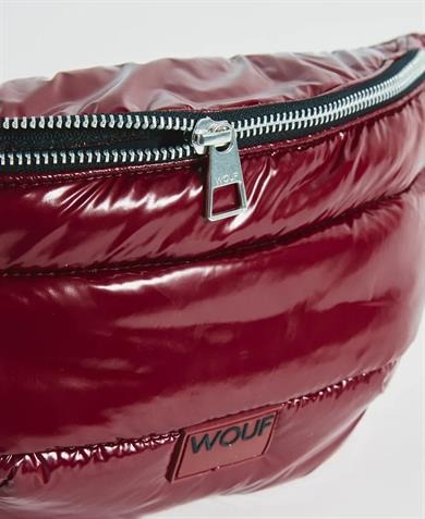 Wouf Bel Çantası Waist Bag Quilted Burgundy Glossy