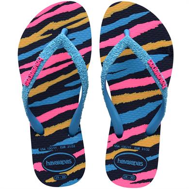 Havaianas Çocuk Terlik Kids Slim Glitter Navy Blue/Turquoise