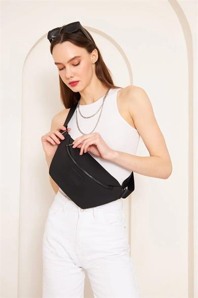 Pupba Bel Çantası Mojo X Deri Siyah