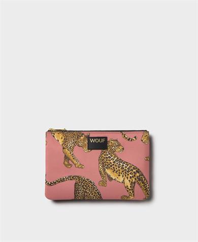 Wouf Clutch, El Çantası Pouch Blush Leopard