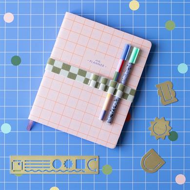 Kikkerland Pen Holder Book Band Defter Üzeri Kalemlik Yeşil