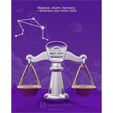 Metalmorphose Burç Koleksiyonu Terazi Burcu Anahtarlık / Çanta Aksesuarı